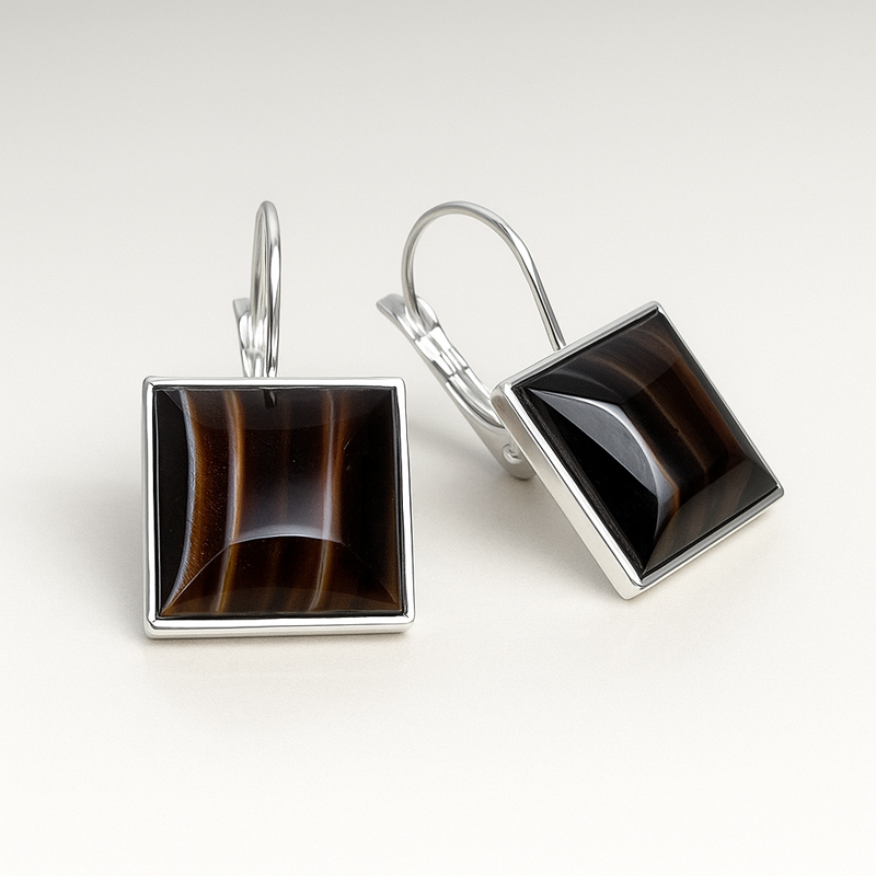  Náušnice NA03 - stříbrný vzhled