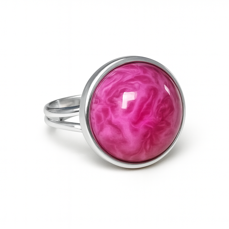 Prsten z bižuterie - stříbrný JBK1207