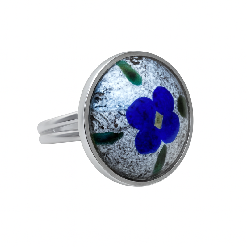 Prsten z bižuterie - stříbrný JBK1606