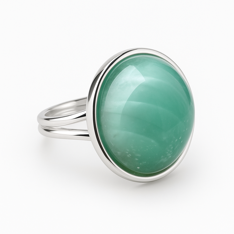 Prsten z bižuterie - stříbrný JBK2008