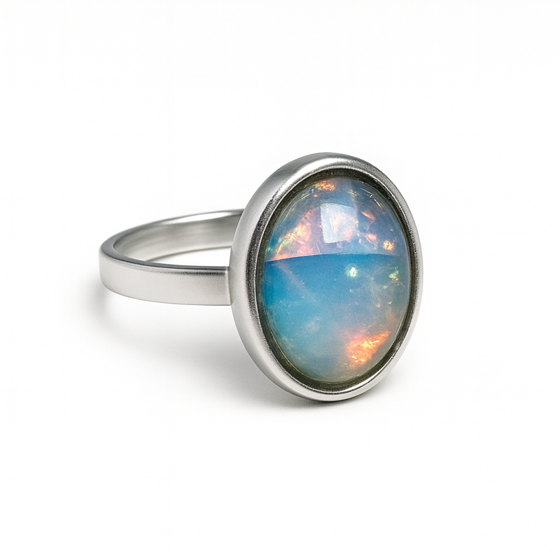 Prsten z bižuterie - stříbrný JBO1001