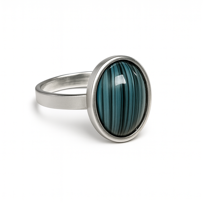 Prsten z bižuterie - stříbrný JBO1004