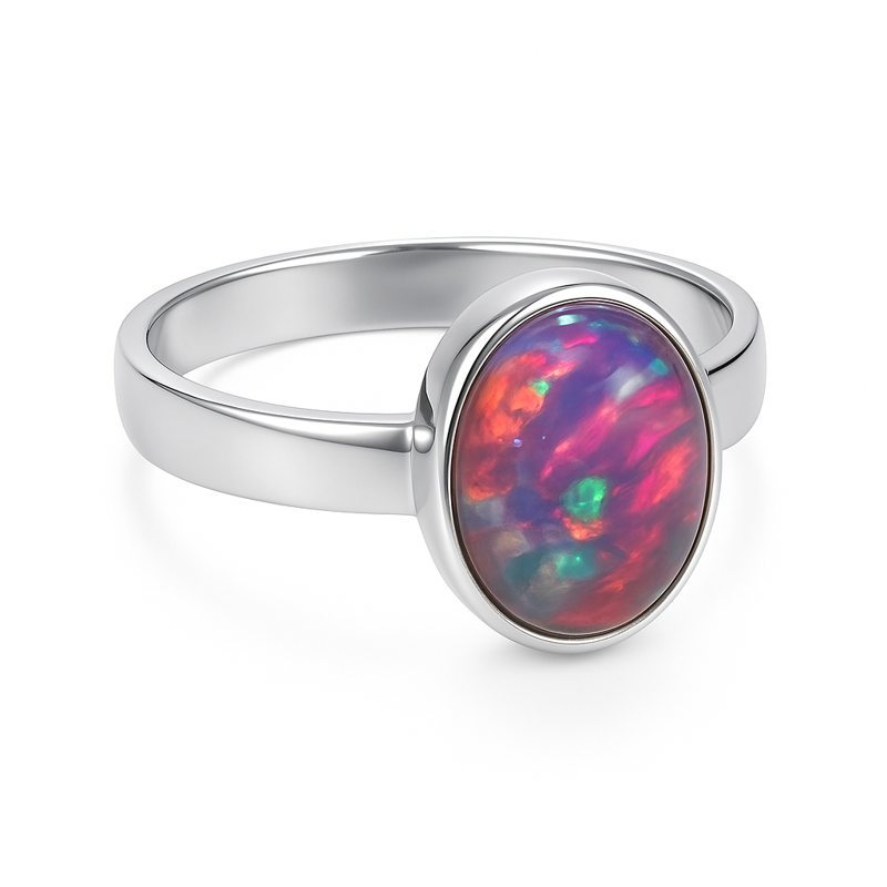 Prsten z bižuterie - stříbrný JBO1006