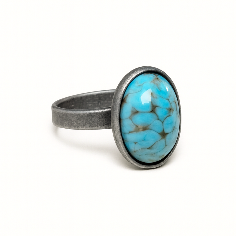 Prsten z bižuterie - starostříbrný JBO1503