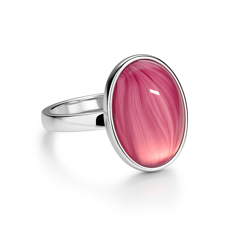 Prsten z bižuterie - stříbrný JBO1503