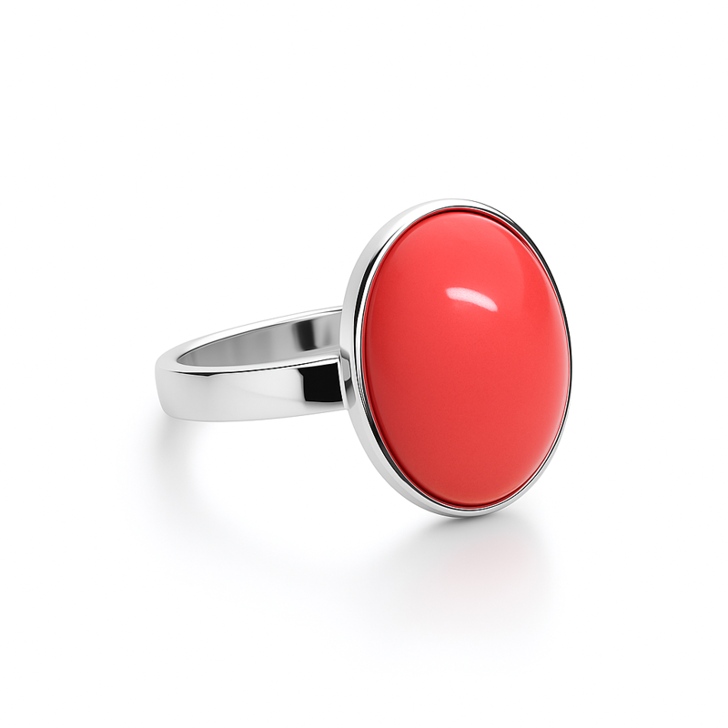 Prsten z bižuterie - stříbrný JBO1504