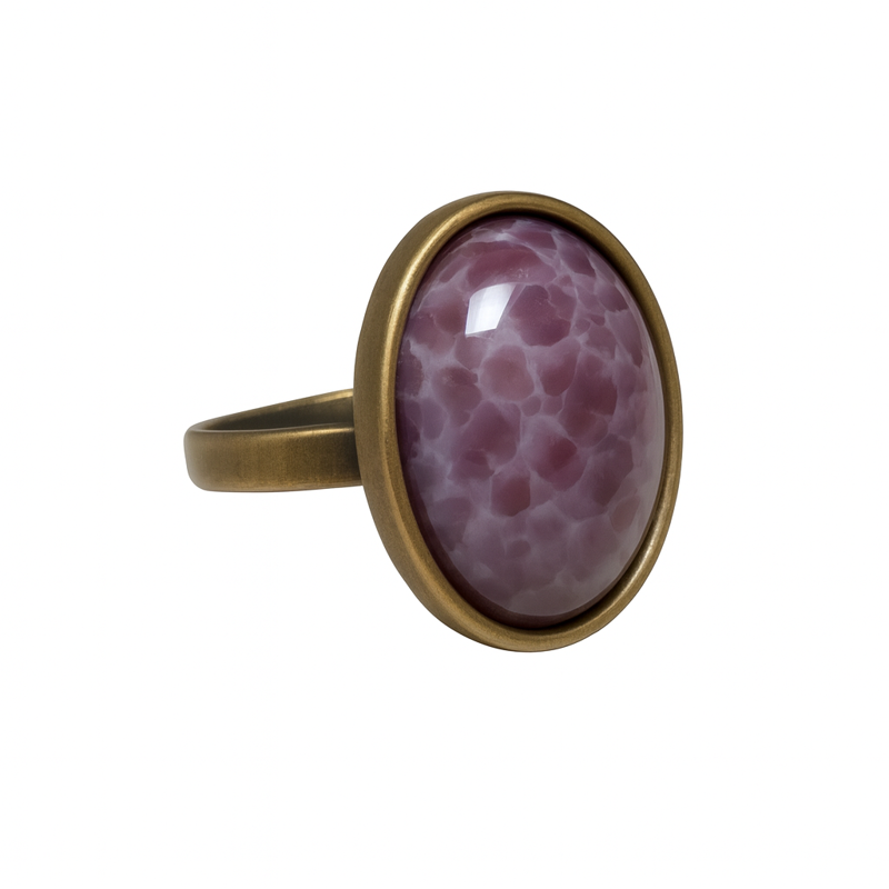 Prsten z bižuterie - starozlato JBO2005