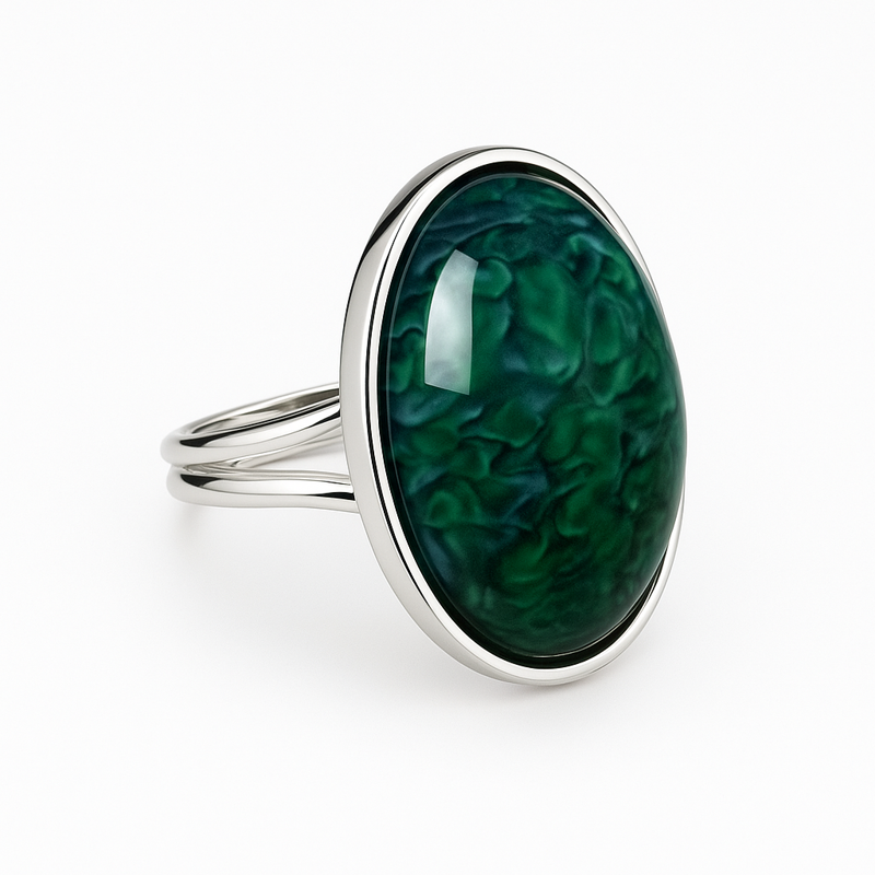 Prsten z bižuterie - stříbrný JBO2001