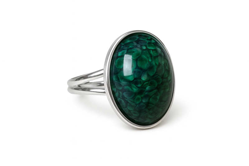 Prsten z bižuterie - stříbrný JBO2001