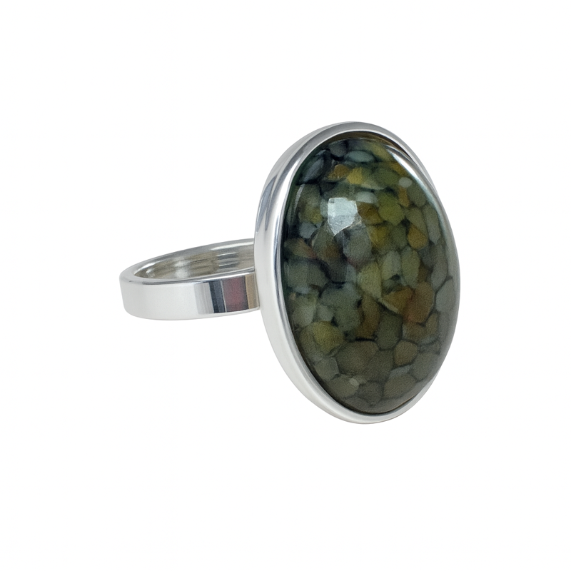 Prsten z bižuterie - stříbrný JBO2010