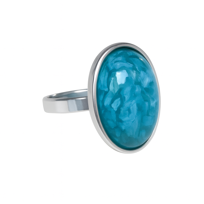 Prsten z bižuterie - stříbrný JBO2013