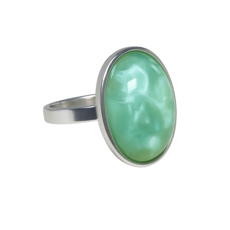 Prsten z bižuterie - stříbrný JBO2014