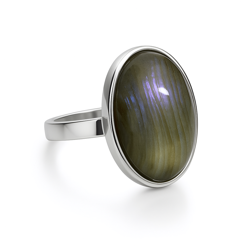 Prsten z bižuterie - stříbrný JBO2017