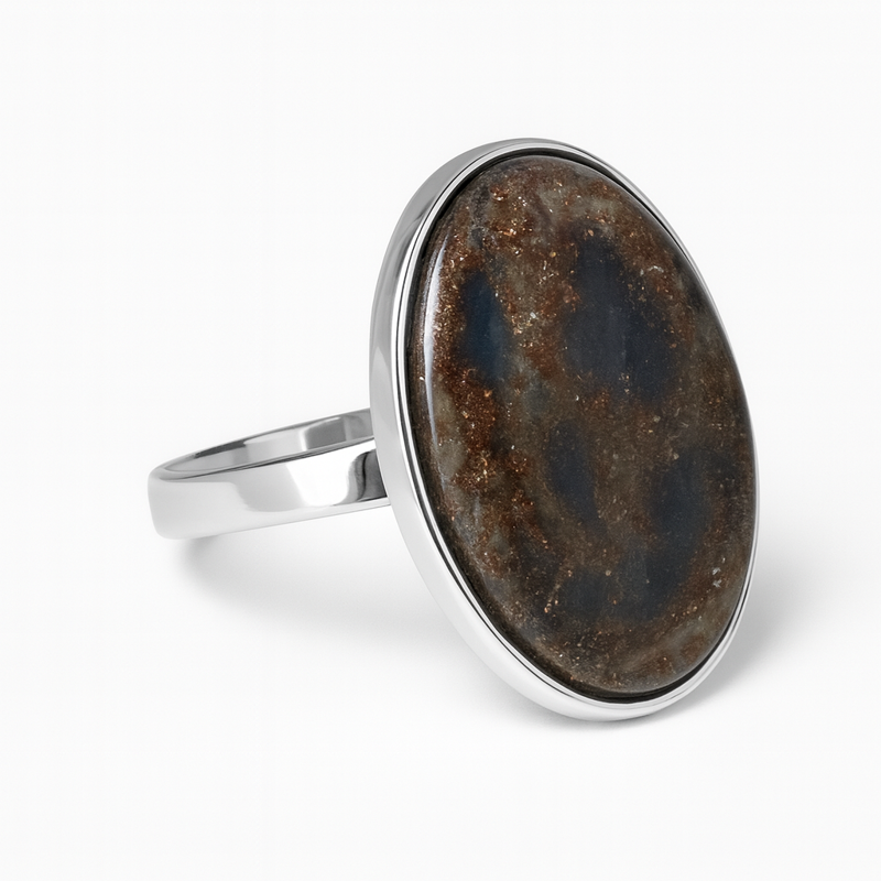 Prsten z bižuterie - stříbrný JBO2508