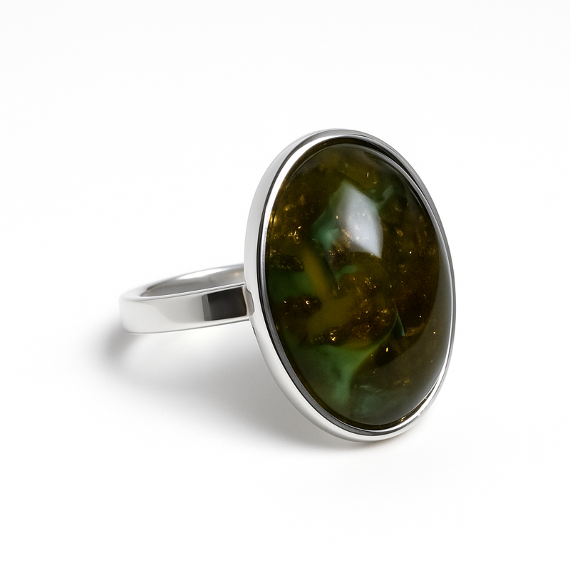 Prsten z bižuterie - stříbrný JBO2509