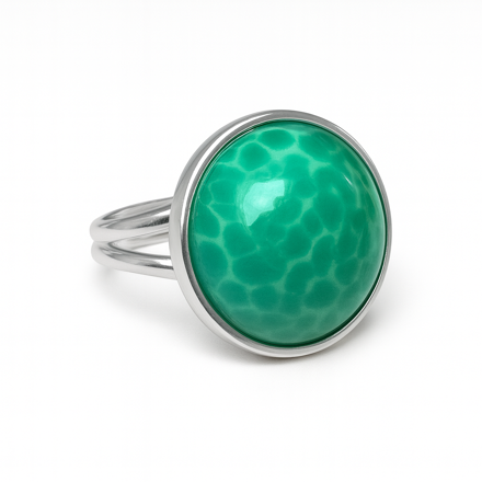 Prsten z bižuterie - stříbrný JBK1205