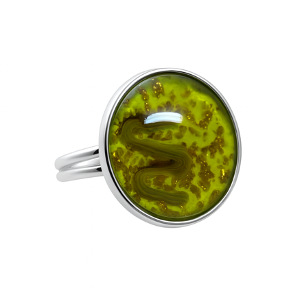 Prsten z bižuterie - stříbrný JBK1602