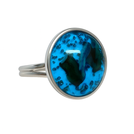 Prsten z bižuterie - stříbrný JBK1607