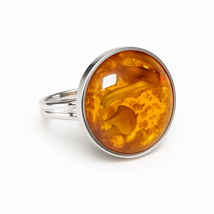 Prsten z bižuterie - stříbrný JBK1609