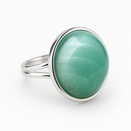 Prsten z bižuterie - stříbrný JBK2008