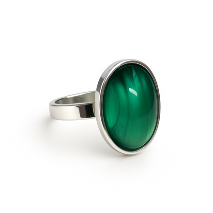 Prsten z bižuterie - stříbrný JBO1501