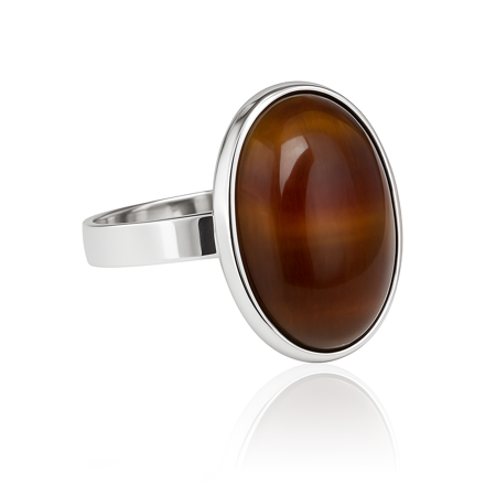 Prsten z bižuterie - stříbrný JBO1502