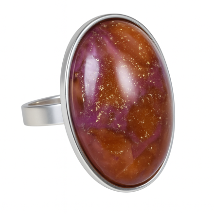 Prsten z bižuterie - stříbrný JBO2506